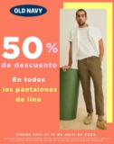 En Old Navy pantalones de lino a mitad de precio sólo hoy