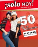 En Old Navy playeras a mitad de precio hoy domingo