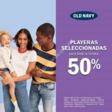 En Old Navy playeras seleccionadas a mitad de precio este fin de semana