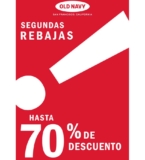 Segundas Rebajas Old Navy: Hasta 70% de descuento