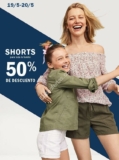 En Old Navy 50% de descuento en shorts para toda la familia