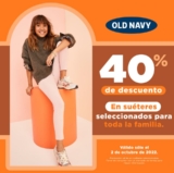 En Old Navy 40% de descuento en suéteres sólo hoy domingo