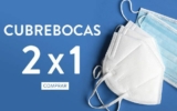 2×1 en todos los cubrebocas y mascarillas en ösom