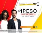 Osom App sale: Tercera prenda a $1 peso si compras por la app