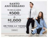 Promoción ösom 1er. Aniversario: $500 de descuento en compras de $2,000