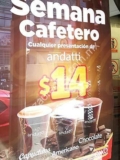 En Oxxo los sábados y domingos café Andatti a $14 en todas las presentaciones