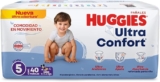 Pañales para bebé Huggies Ultra Confort Niño Etapa 5 con 40 piezas baja a un tremendo precio