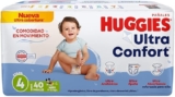 Pañales para bebé Huggies Ultra Confort Etapa 4 Niño con 40 piezas bajan de precio