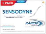 5 pack pasta dental blanqueadora para dientes sensibles Sensodyne Rápido Alivio baja a un excelente precio