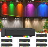 8 pack luces LED de colores para exteriores bajan a un excelente precio