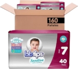 Pañales para bebé bbtips Sensitive Etapa 7 con 160 piezas bajan de precio