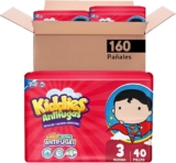 Pañales para bebé Kiddies Antifugas Etapa 3 con 160 piezas bajan a un gran precio