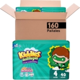Pañales Kiddies Antifugas Grande Etapa 4 con 160 piezas bajan a un excelente precio