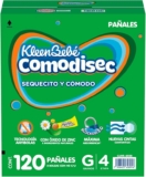 Pañales para bebé KleenBebé Comodisec Grande Etapa 4 con 120 piezas bajan a un excelente precio