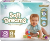 Pañales para bebé Soft Dreams Etapa 5 Extra Grande con 56 piezas baja a su menor precio