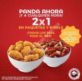 En Panda Express 2×1 en paquetes y bowls en sucursales participantes todo septiembre