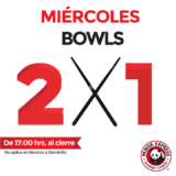 Miercoles Bowls al 2X1 en Panda Express