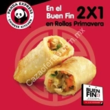 Promoción Panda Express El Buen Fin 2016: 2×1 en rollos primavera