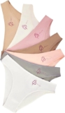 Paquete de 7 panties bikini de algodón Ilusión para mujer baja a un precio muy bueno
