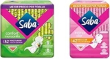 Combo Saba con 32 toallas Confort Manzanilla Nocturna + 42 toallas Íntima Clip Regular bajan de precio