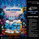 Pase cuádruple para Los Pitufos gratis con tus compras en Plaza Ciudad Jardin