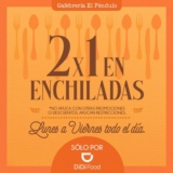 2×1 en enchiladas en Cafebrería El Péndulo de lunes a viernes al pedir por Didi Food