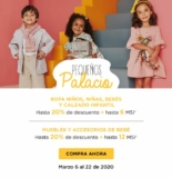 Promoción Pequeños Palacio de Hierro: hasta 20% de descuento + 6 MSI en ropa y calzado infantil