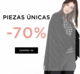 Piezas únicas en Julio con 70% de descuento
