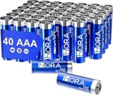 40 pack pilas alcalinas AAA bajan a su menor precio