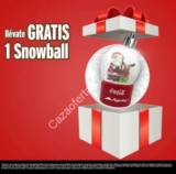 Promoción Pizza Hut Coca-Cola: Adorno Snowball navideño de regalo en la compra de una Big Hut y un refresco