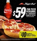 En Pizza Hut nuevo paquete personal de pizza individual + Coca-Cola por $59