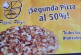 En Pizzas Plaza segunda pizza a mitad de precio los miércoles