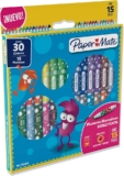 Juego de 15 plumones de colores doble punta Paper Mate baja a su menor precio