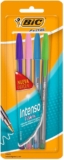 4 pack plumas bolígrafos Bic Cristal Intenso Fashion colores surtidos baja de precio