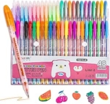 Set de 48 plumas de gel de colores bajan de precio