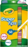 Plumones lavables Crayola Super Tips con 50 colores baja a su menor precio
