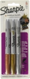 Juego de 3 marcadores permanentes Sharpie colores metálicos bajan de precio