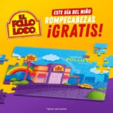 Promoción El Pollo Loco Día del Niño: Rompecabezas GRATIS para los niños hoy