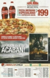 Poster de El Hobbit edición limitada gratis al comprar un combo especial de pizza en Papa Johns