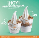 En Nutrisa precio especial en helado suave hoy miércoles 22 de febrero