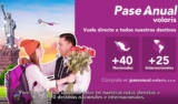 Preventa Pase Anual Volaris: Vuelos ilimitados durante 1 año por $3,999 (sólo pagas impuestos)