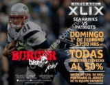 Cervezas a mitad de precio ó 15% de descuento en todos los Burger Bar durante el Super Bowl