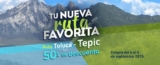 Vuelo redondo Toluca-Tepic a sólo $1000 pesos con impuestos incluidos por aerolíneas TAR