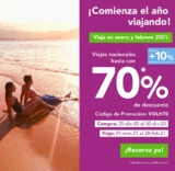 Promo Volaris Navidad de hasta 70% de descuento en viajes nacionales