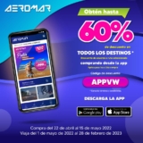 Hasta 60% de descuento en vuelos por Aeromar al comprar por la app