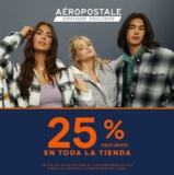 25% de descuento en toda la tienda en Aeropostale hasta el 2 de noviembre