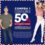 En Aeropostale segundo a mitad de precio en toda la tienda del 18 al 27 de septiembre