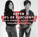 Sólo hoy 30% de descuento en American Eagle si tu compra incluye unos jeans