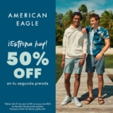 Promoción American Eagle: 2do a mitad de precio hasta el 4 de mayo