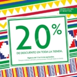Promoción Benetton Días Patrios: 20% de descuento en toda la tienda hasta hoy 16 de septiembre